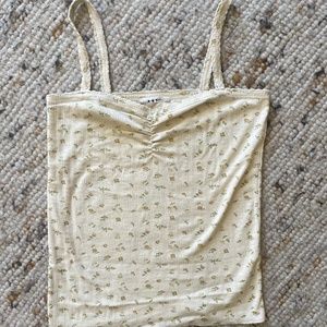 Doen kami tank, size small, Yellow sweet pea